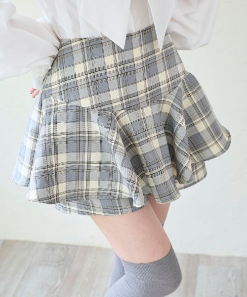 MAJESTIC LEGON / マジェスティックレゴン ミニ・ひざ丈スカート | レイヤードライクフレアショートスカパン | 詳細12