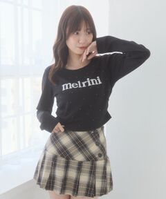 MAJESTIC LEGON / マジェスティックレゴン Tシャツ | サイドギャザーキラキラロゴTシャツ