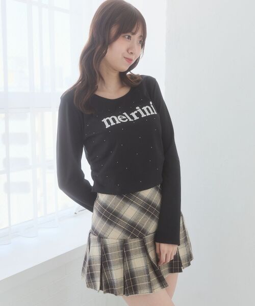 MAJESTIC LEGON / マジェスティックレゴン Tシャツ | サイドギャザーキラキラロゴTシャツ | 詳細10