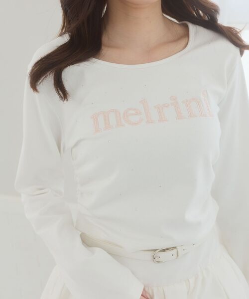 MAJESTIC LEGON / マジェスティックレゴン Tシャツ | サイドギャザーキラキラロゴTシャツ | 詳細5