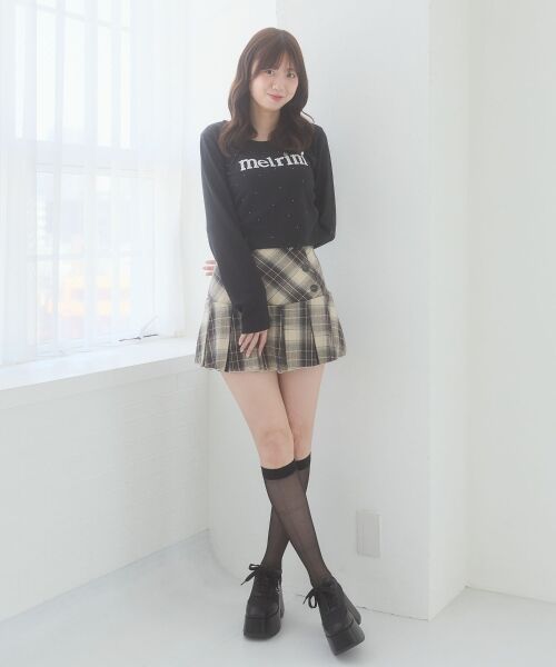 MAJESTIC LEGON / マジェスティックレゴン Tシャツ | サイドギャザーキラキラロゴTシャツ | 詳細7