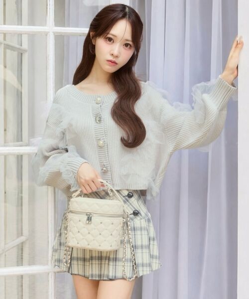 MAJESTIC LEGON / マジェスティックレゴン カーディガン・ボレロ | フリルチュールクルーカーディガン | 詳細13