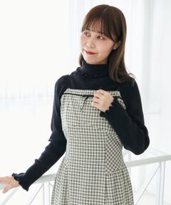 MAJESTIC LEGON / マジェスティックレゴン ニット・セーター | ◇プチフリルタートルニット