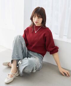 MAJESTIC LEGON / マジェスティックレゴン ニット・セーター | ◇ボリュームスリーブニット