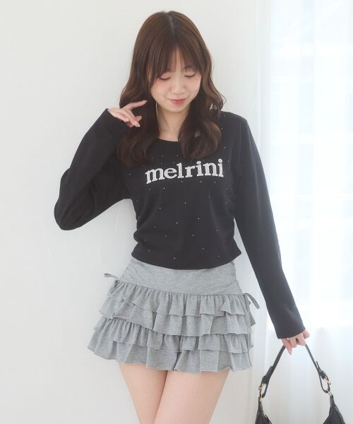 MAJESTIC LEGON / マジェスティックレゴン ミニ・ひざ丈スカート | カットティアードフリルスカパン | 詳細9