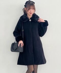 MAJESTIC LEGON / マジェスティックレゴン その他アウター | 7wayファー×ビジューコート