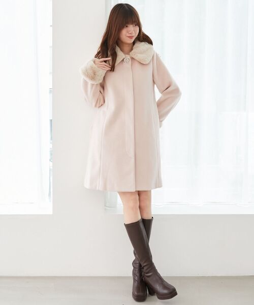 MAJESTIC LEGON / マジェスティックレゴン その他アウター | 7wayファー×ビジューコート | 詳細23