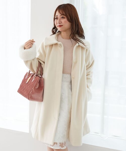 MAJESTIC LEGON / マジェスティックレゴン その他アウター | 7wayファー×ビジューコート | 詳細9