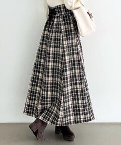 MAJESTIC LEGON / マジェスティックレゴン ミニ・ひざ丈スカート | バックレースアップフレアスカート