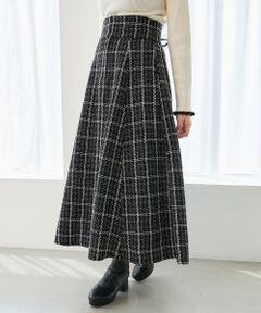 MAJESTIC LEGON / マジェスティックレゴン ミニ・ひざ丈スカート | バックレースアップフレアスカート