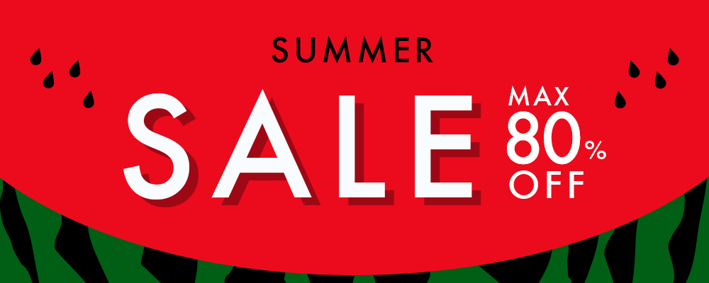 SUMMER SALE MAX80%OFF