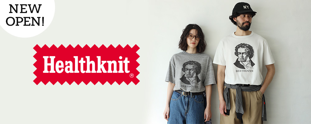 ブランドの誕生から100年以上の歴史がある、アメリカを代表するカットソーブランド《Healthknit》がオープン！