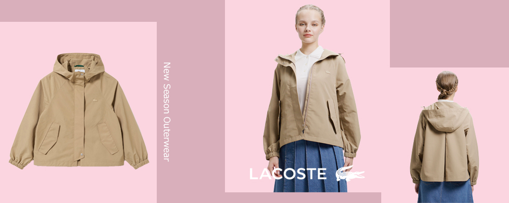 新しい季節を楽しむ、LACOSTE 2026春アウター