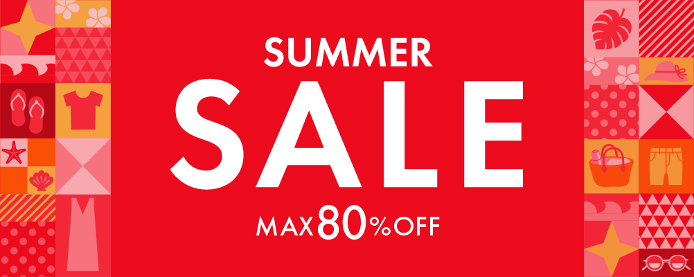 SUMMER SALE MAX80%OFF