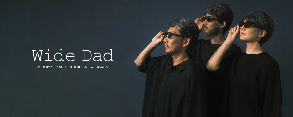 Wide Dad - BREEZY TECH CHARCOAL & BLACK
