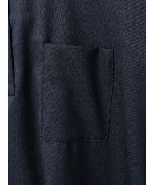 mizuiro ind ウール混スタンドカラーロングワンピース