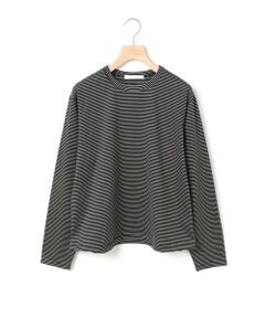 MARMARMAR / マーマーマー カットソー（半袖以外） | MARMARMAR ドローストリングヘムロングスリーブT(ボーダー)