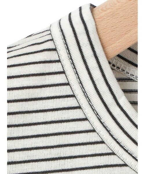 MARMARMAR / マーマーマー カットソー（半袖以外） | MARMARMAR ドローストリングヘムロングスリーブT(ボーダー) | 詳細1