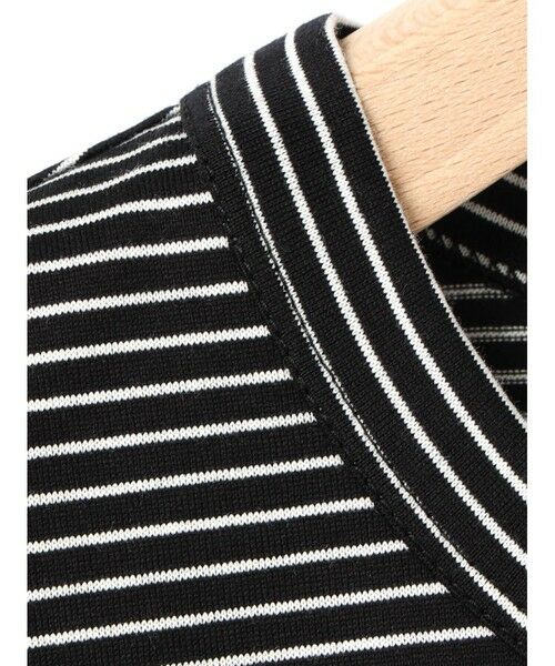 MARMARMAR / マーマーマー カットソー（半袖以外） | MARMARMAR ドローストリングヘムロングスリーブT(ボーダー) | 詳細2