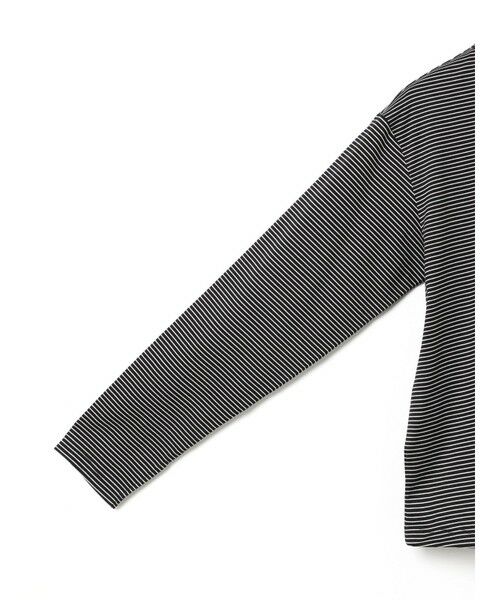 MARMARMAR / マーマーマー カットソー（半袖以外） | MARMARMAR ドローストリングヘムロングスリーブT(ボーダー) | 詳細5