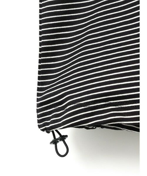 MARMARMAR / マーマーマー カットソー（半袖以外） | MARMARMAR ドローストリングヘムロングスリーブT(ボーダー) | 詳細7