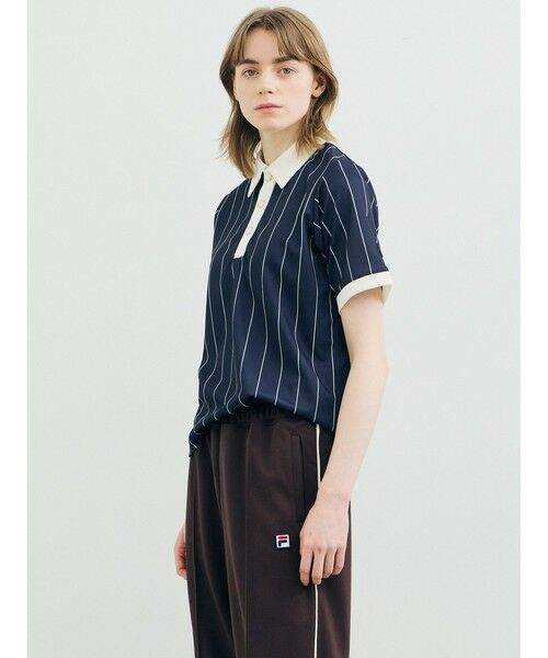 MARMARMAR / マーマーマー シャツ・ブラウス | MARMARMAR FILA ストライプポロ | 詳細6