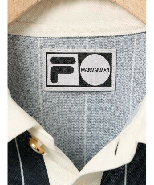 MARMARMAR / マーマーマー シャツ・ブラウス | MARMARMAR FILA ストライプポロ | 詳細9