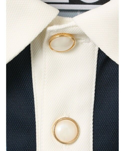 MARMARMAR / マーマーマー シャツ・ブラウス | MARMARMAR FILA ストライプポロ | 詳細2