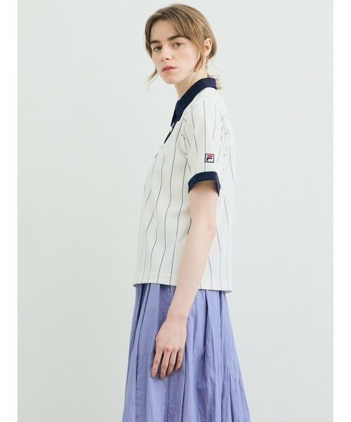 MARMARMAR / マーマーマー シャツ・ブラウス | MARMARMAR FILA ストライプポロ | 詳細21