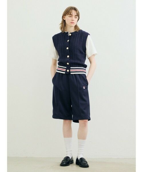MARMARMAR / マーマーマー ベスト | MARMARMAR FILAニットベスト（ネイビー(color77)）