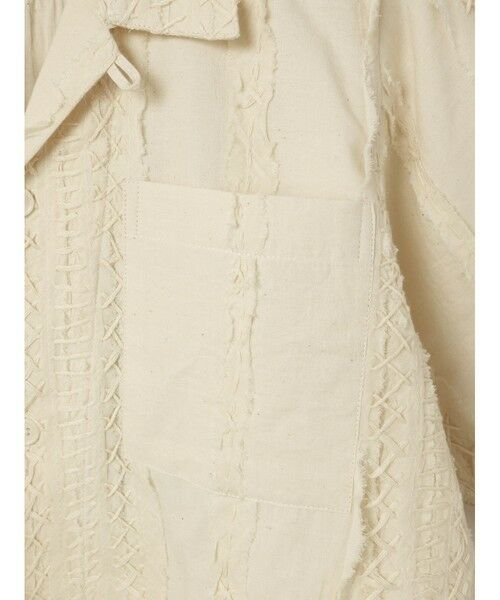 MARMARMAR / マーマーマー シャツ・ブラウス | MARMARMAR 刺繍オープンカラーショートシャツ | 詳細8