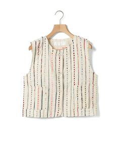 MARMARMAR / マーマーマー ベスト | MARMARMAR 刺繍ショートベスト