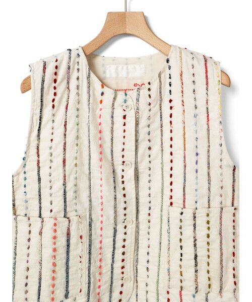 MARMARMAR / マーマーマー ベスト | MARMARMAR 刺繍ショートベスト | 詳細3