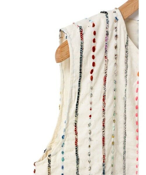 MARMARMAR / マーマーマー ベスト | MARMARMAR 刺繍ショートベスト | 詳細4
