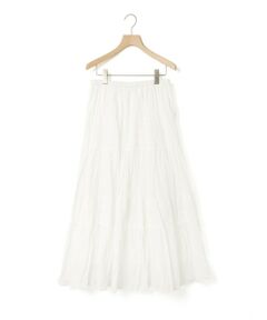 MARMARMAR / マーマーマー ロング・マキシ丈スカート | MARMARMAR レースコンビボリュームスカート