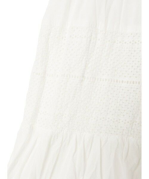 MARMARMAR / マーマーマー ロング・マキシ丈スカート | MARMARMAR レースコンビボリュームスカート | 詳細6