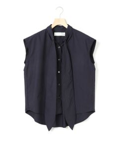 MARMARMAR / マーマーマー シャツ・ブラウス | MARMARMAR リボン付きフレンチスリーブシャツ