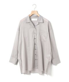 MARMARMAR / マーマーマー シャツ・ブラウス | MARMARMAR シアーオープンカラーシャツ