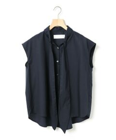 MARMARMAR / マーマーマー シャツ・ブラウス | MARMARMAR リボンフレンチスリーブコンパクトシャツ