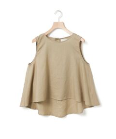 MARMARMAR / マーマーマー シャツ・ブラウス | MARMARMAR リネンノースリーブフレアトップス