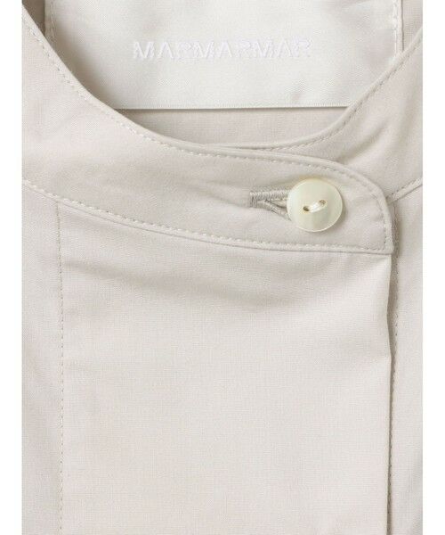 MARMARMAR / マーマーマー ロング・マキシ丈ワンピース | MARMARMAR ノーカラージレワンピース | 詳細10