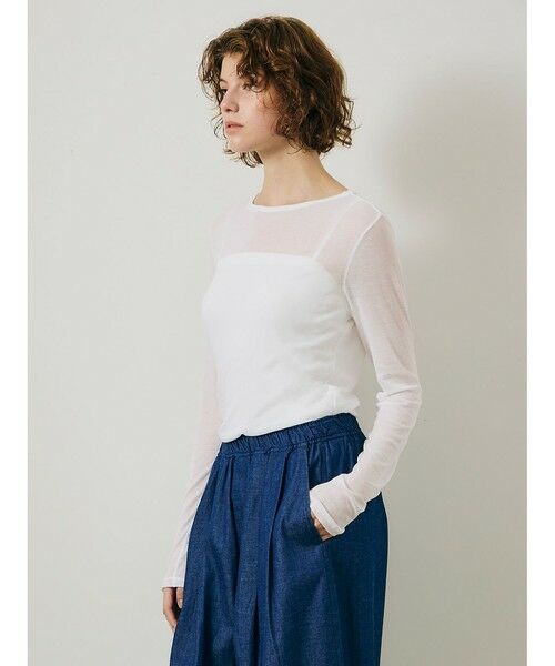 MARMARMAR / マーマーマー カットソー（半袖以外） | MARMARMAR クルーネックシアープルオーバー | 詳細5