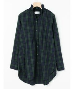 MARMARMAR / マーマーマー チュニック | MARMARMAR スピンドルギャザーネックシャツチュニック(チェック)