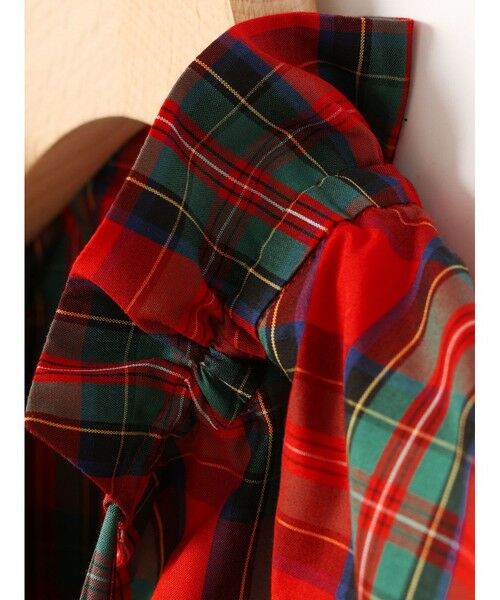 MARMARMAR / マーマーマー チュニック | MARMARMAR スピンドルギャザーネックシャツチュニック(チェック) | 詳細1