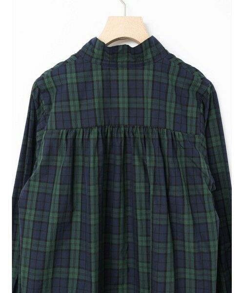 MARMARMAR / マーマーマー チュニック | MARMARMAR スピンドルギャザーネックシャツチュニック(チェック) | 詳細13