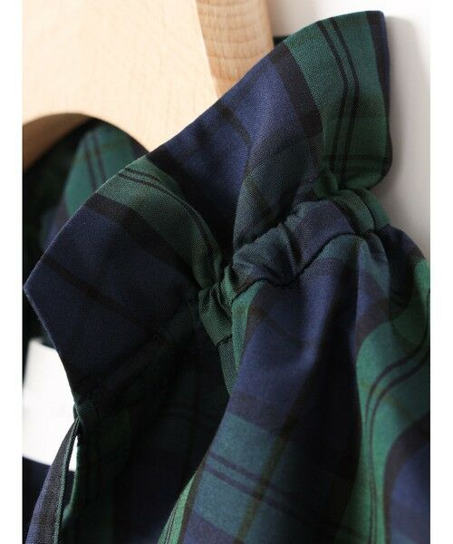 MARMARMAR / マーマーマー チュニック | MARMARMAR スピンドルギャザーネックシャツチュニック(チェック) | 詳細3