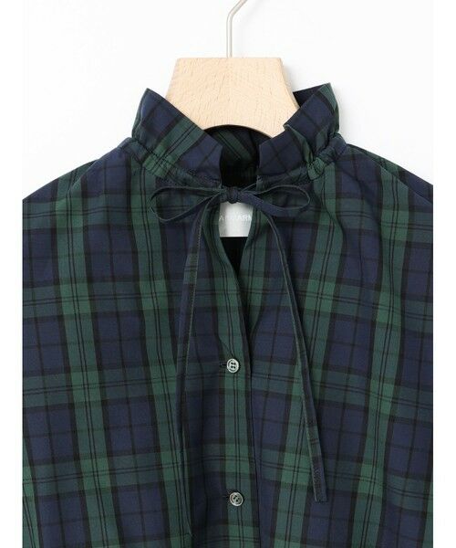 MARMARMAR / マーマーマー チュニック | MARMARMAR スピンドルギャザーネックシャツチュニック(チェック) | 詳細5