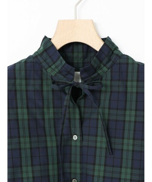 MARMARMAR / マーマーマー チュニック | MARMARMAR スピンドルギャザーネックシャツチュニック(チェック) | 詳細6