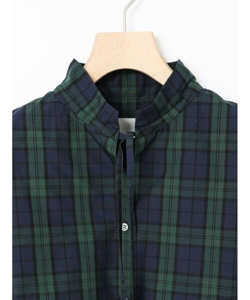 MARMARMAR / マーマーマー チュニック | MARMARMAR スピンドルギャザーネックシャツチュニック(チェック) | 詳細7