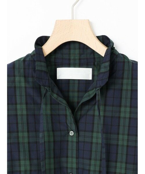 MARMARMAR / マーマーマー チュニック | MARMARMAR スピンドルギャザーネックシャツチュニック(チェック) | 詳細9